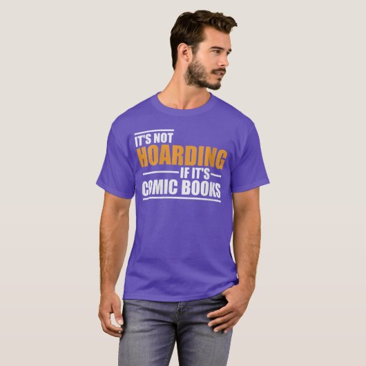 Womens Its Not Hoarding If Its Comic Books Comic N Tシャツ (正面フル)