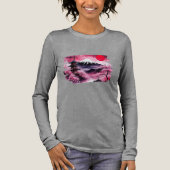Women's Japanese Scenery longsleeve Tshirt  トライブレンドＴシャツ (正面)