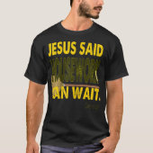 Womens Jesus Said Housework Can Wait Funny Mother' Tシャツ (正面)