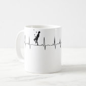 Womens Juggling Heartbeat Juggling コーヒーマグカップ (正面左)