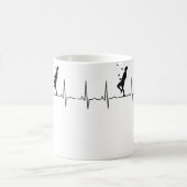 Womens Juggling Heartbeat Juggling コーヒーマグカップ (中央)