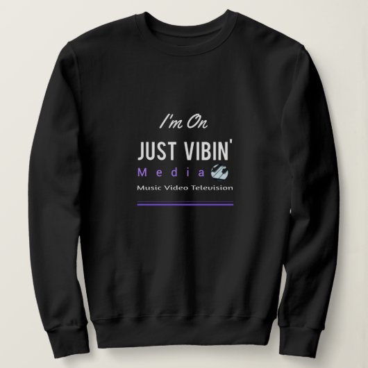 Women's Just Vibin' Media Artist Sweatshirt スウェットシャツ (デザイン正面)