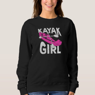 Womens Kayaking Design for a Kayak Girl Premium スウェットシャツ