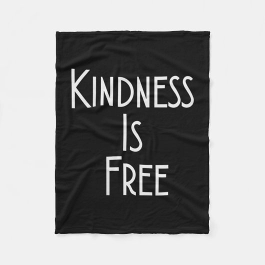 Womens Kindness Is Shirt Motivation Insration V-ne フリースブランケット (正面)