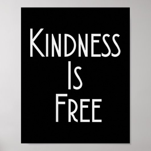 Womens Kindness Is Shirt Motivation Insration V-ne ポスター (正面)
