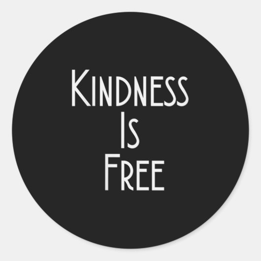 Womens Kindness Is Shirt Motivation Insration V-ne ラウンドシール (正面)