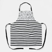 Women's Kitchen Apron with Stylish Pattern  エプロン (正面)