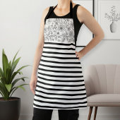 Women's Kitchen Apron with Stylish Pattern  エプロン