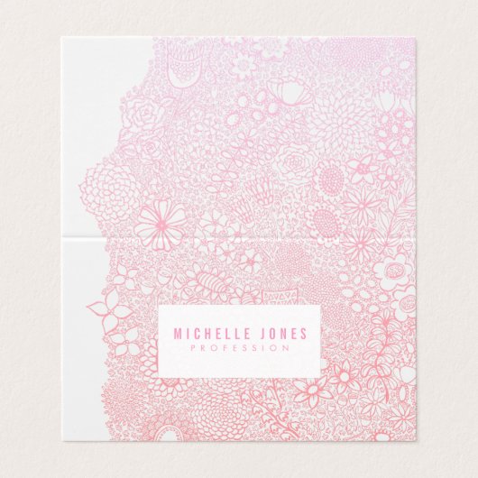 Womens Ladies Elegant Artist Any Profession 名刺 (外部フラット)