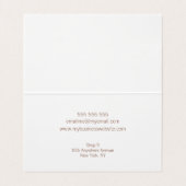 Womens Ladies Elegant Artist Any Profession 名刺 (内部フラット)