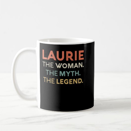 Womens Laurie The Woman The Myth Legend Name Perso コーヒーマグカップ (左)