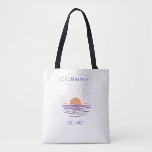 Womens Le Club du Soleil Est 1985 ヴィンテージリゾート トートバッグ