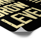 Womens Learn Work Grow Level Up Growth Success Vin ポスター (角)