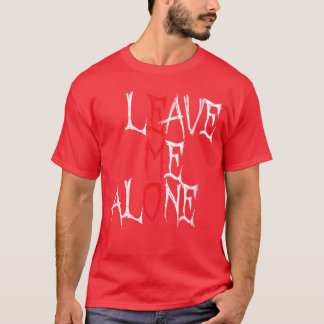 Womens Leave me Alone Emo Aesthetic Goth Scene Alt Tシャツ