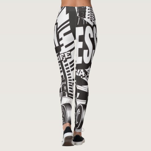 WOMEN'S LEGENDARY GORILLA LESSONS LEARN LEGGINGS  レギンス (裏面)