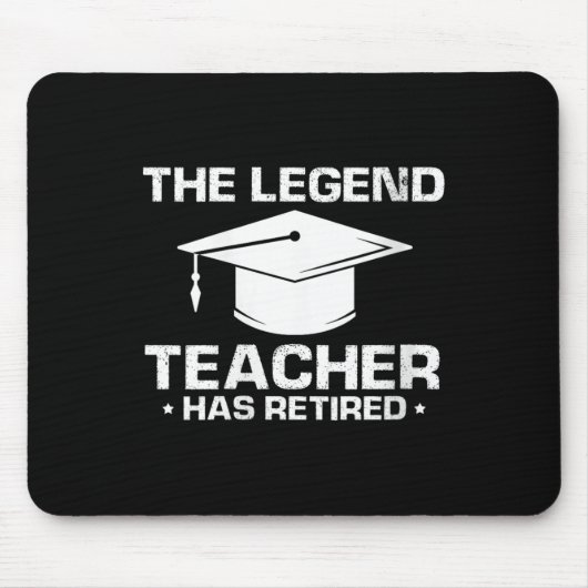 Womens Legendary Mentor Education Retirement Humor マウスパッド (正面)