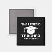 Womens Legendary Mentor Education Retirement Humor マグネット (正面/裏面)
