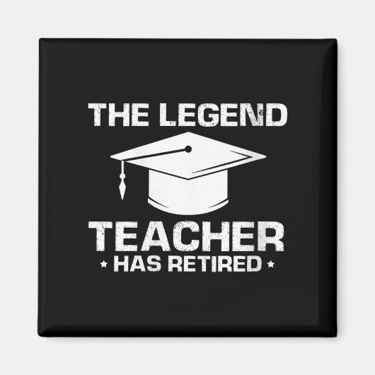 Womens Legendary Mentor Education Retirement Humor マグネット (正面)