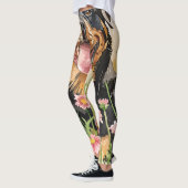 Women's Leggings – Rottweiler Dog Print レギンス (左)