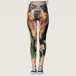 Women's Leggings – Rottweiler Dog Print レギンス