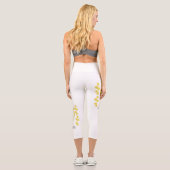Womens LEGGINGS with Lemons カプリレギンス (裏面)