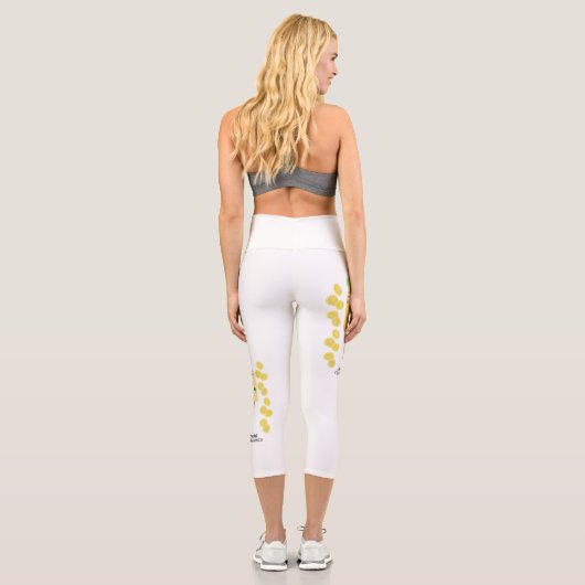 Womens LEGGINGS with Lemons カプリレギンス (裏面)