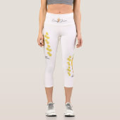 Womens LEGGINGS with Lemons カプリレギンス (正面)