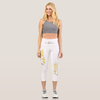 Womens LEGGINGS with Lemons カプリレギンス