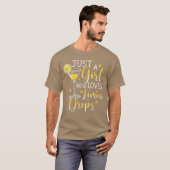 Womens Lemon Drop Gift for Girls Who Drink Lemon D Tシャツ (正面フル)