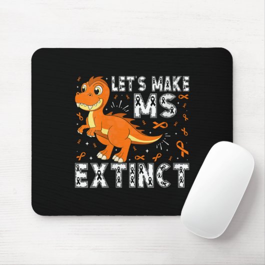 Womens Let’s Make Ms Extinct Dinosaur Awareness V- マウスパッド (マウス)