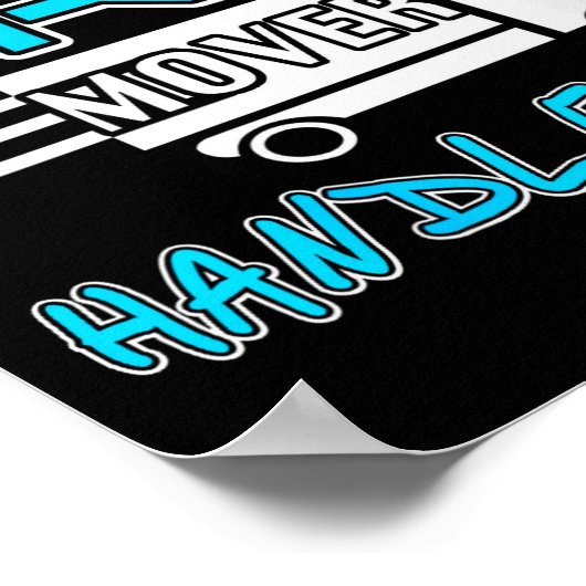 Womens Let The Pro Mover Handle It Funny Moving Da ポスター (角)