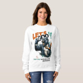 WOMEN'S LET'S GOO LESSONS LEARN SWEATSHIRT スウェットシャツ (正面フル)