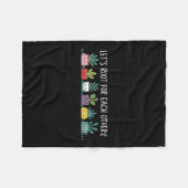Womens Let's Root For Each Other Vegetables Suprt  フリースブランケット (正面(横))