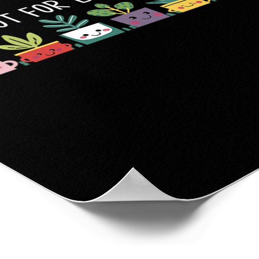 Womens Let's Root For Each Other Vegetables Suprt  ポスター (角)