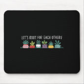 Womens Let's Root For Each Other Vegetables Suprt  マウスパッド (正面)