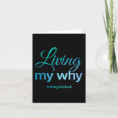 Womens Living My Why - Why I Grind - Insrational M カード (正面)
