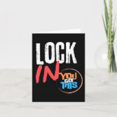 Womens Lock In You Got This Teacher Testing Motiva カード (正面)