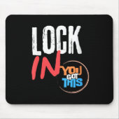 Womens Lock In You Got This Teacher Testing Motiva マウスパッド (正面)