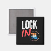 Womens Lock In You Got This Teacher Testing Motiva マグネット (正面/裏面)