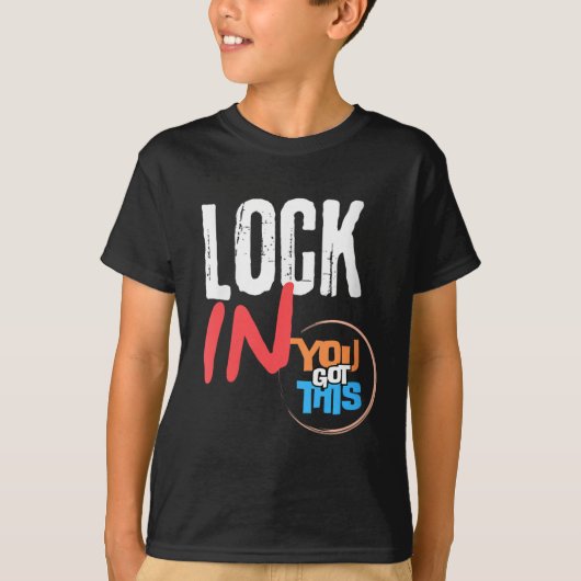 Womens Lock In You Got This Teacher Testing Motiva Tシャツ (正面)