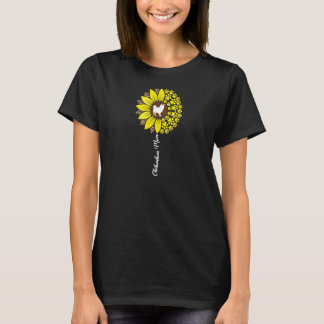 Womens Long Haired Hair Chihuahua Mom Sunflower Ch Tシャツ