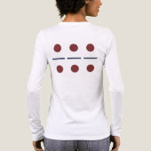Women's Long-Sleeve T-Shirt: 危機 / S.O.S. トライブレンドTシャツ (背面)