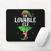 Womens Lovable Elf Christmas Girls Women Elf Squad マウスパッド (マウス)