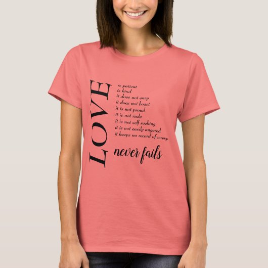 Women's LOVEはTシャツに必ず失敗する Tシャツ (正面)