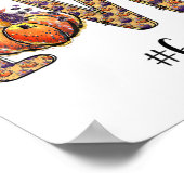 Womens Love Gaga Life Pumpkin Autumn Halloween  ポスター (角)