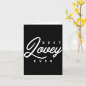 Womens Lovey Design_ Lovey Ever V-neck  カード (黄色い花)