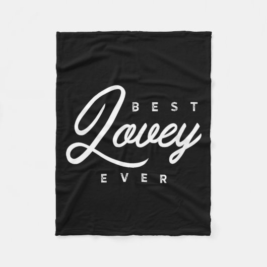 Womens Lovey Design_ Lovey Ever V-neck フリースブランケット (正面)