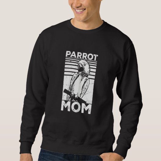 Womens Macaw   Parrot   Parrot Mom Parakeet スウェットシャツ (正面)