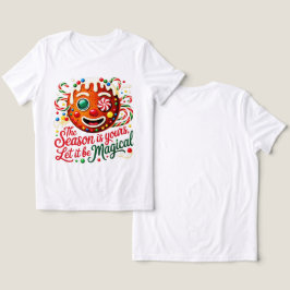 Women's Magical Gingerbread Cookie Cute Festive トライブレンドTシャツ