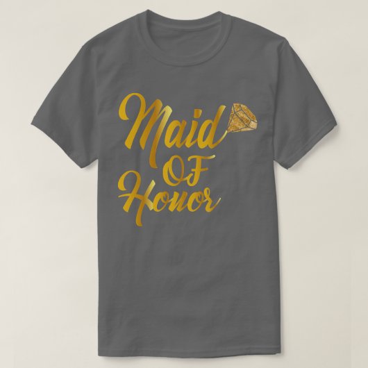 Womens Maid Of Honor Bachelorette Party Bride Brid Tシャツ (デザイン正面)